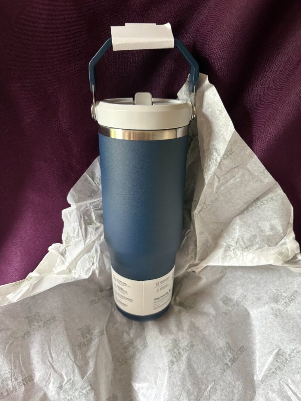Stanley IceFlow Flip Straw Tumbler 30 oz Dark Navy Insulated NEW - Picture 4 of 7